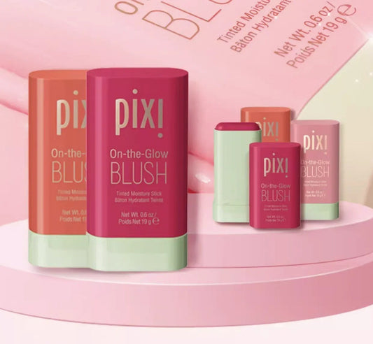 pixi make up Functional Blush Stick Waterproof Easy Color Rouge Blusher Cream High Color Rendering Brightening Skin Tone