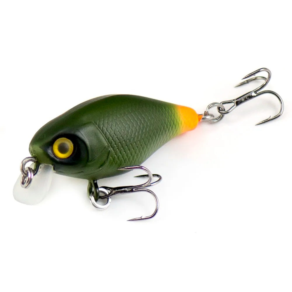 38mm 4.4g Crank bait Hard Plastic Fishing Lures, Countbass Wobbler Freshwater Crappie Fishing Baits