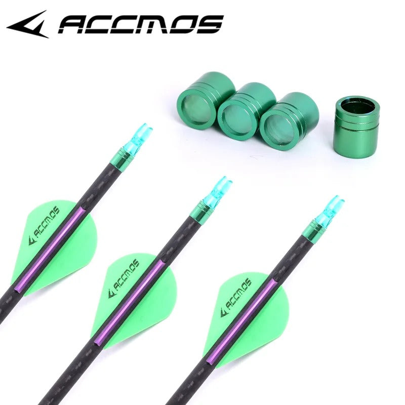 24ps for ID6.2 OD7.1/7.4/7.6 or ID4.2 OD5.5/5.8/6.0 Arrow Shaft Explosion-proof Ring Archery Arrow Collar Protect Ring