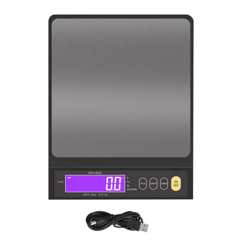 5kg/10kgDigital Electronic Kitchen Scale Household Stainless Steel Measuring Weighing Baking Tool with LCD Display