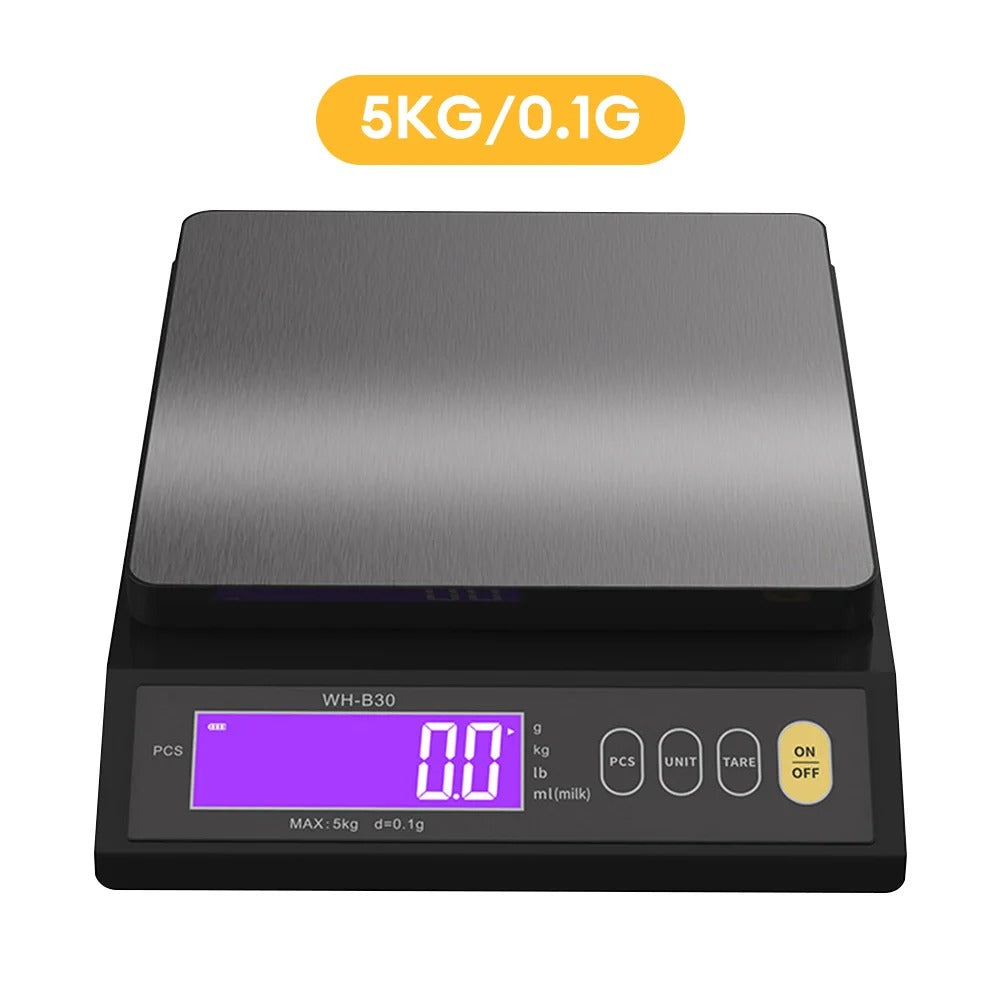 5kg/10kgDigital Electronic Kitchen Scale Household Stainless Steel Measuring Weighing Baking Tool with LCD Display